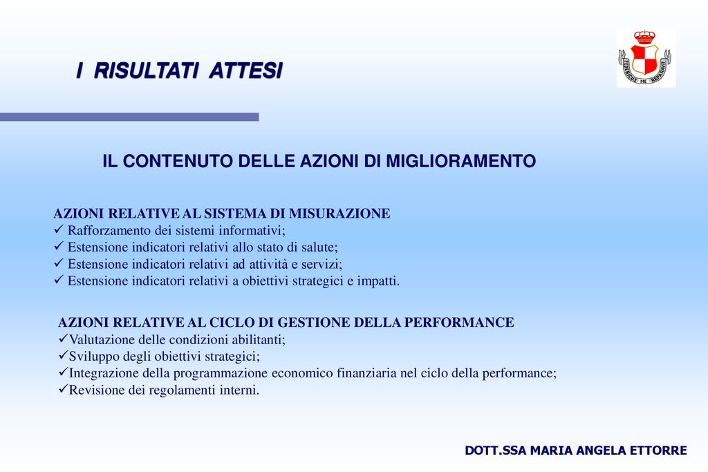 Piano Della Performance Valutazione Della Performance Dellente Locale